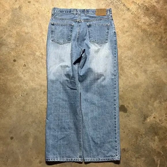 Vintage Y2k Arizona Baggy Loose Fit Faded Jeans 33x30 - Picture 3 of 5